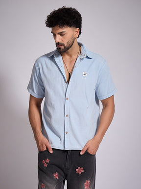 Denim Washed Corduroy Shirt Shirts Fugazee 