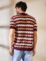 Shades Of Burdgundy Crochet Shirt Shirts Fugazee 