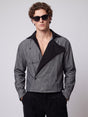 Charcoal Corduroy Dapper Cropped Shirt Shirts Fugazee 