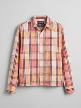 Sun Shades Seer Sucker Washed Cropped Shirt Shirts Fugazee 