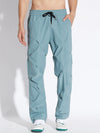 Teal Parachute Pleated Trackpants