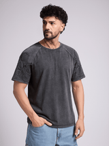 Moon Wash Craters Applique Oversized Tshirt T-Shirts Fugazee 