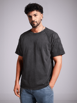 Charcoal Washed Oxygen Bubble Oversized Tshirt T-Shirts Fugazee 