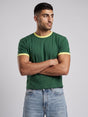Bottle Green Ringer Tshirt T-Shirts Fugazee 