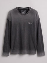 Smoke Waffle Washed Longsleeves Tshirt T-Shirts Fugazee 
