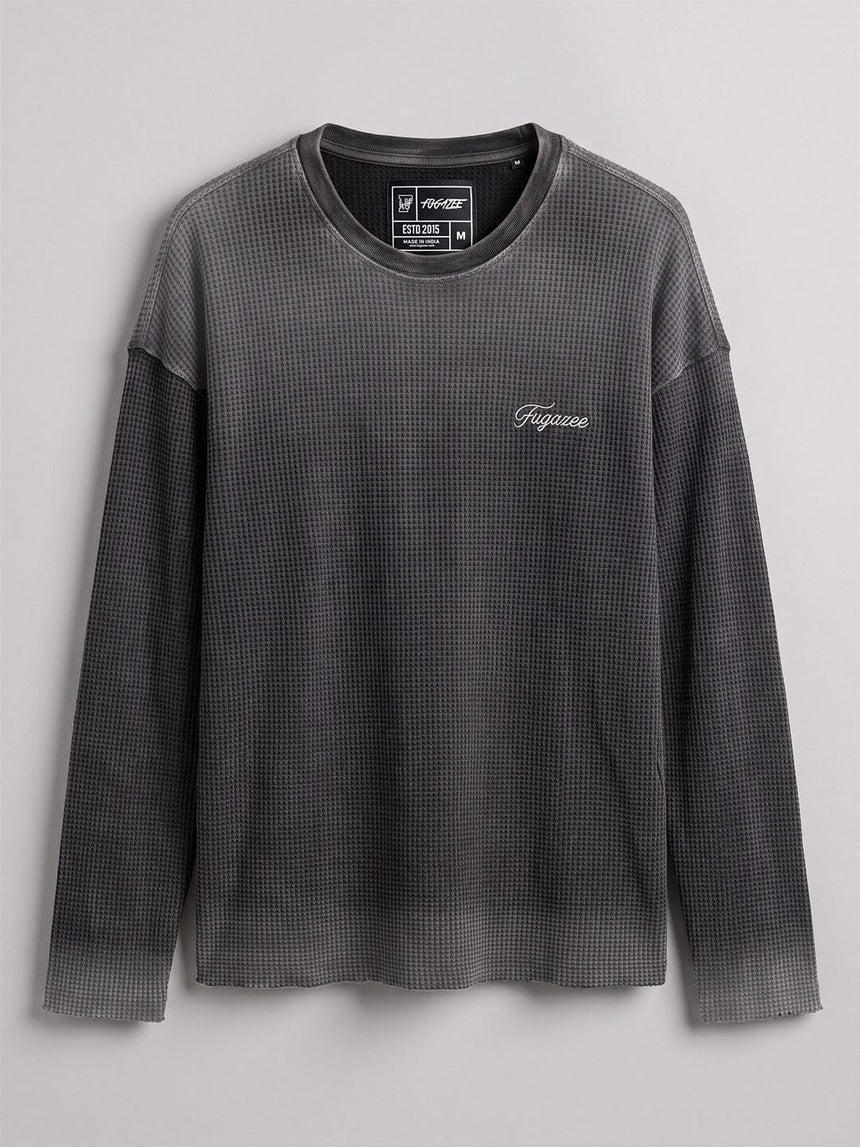 Smoke Waffle Washed Longsleeves Tshirt T-Shirts Fugazee 