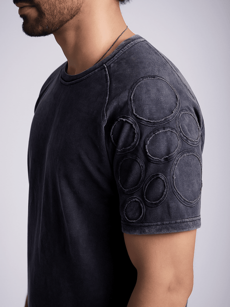 Charcoal Washed Oxygen Bubble Oversized Tshirt T-Shirts Fugazee 