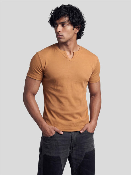 Sand Notch Neck Tshirt T-Shirts Fugazee 