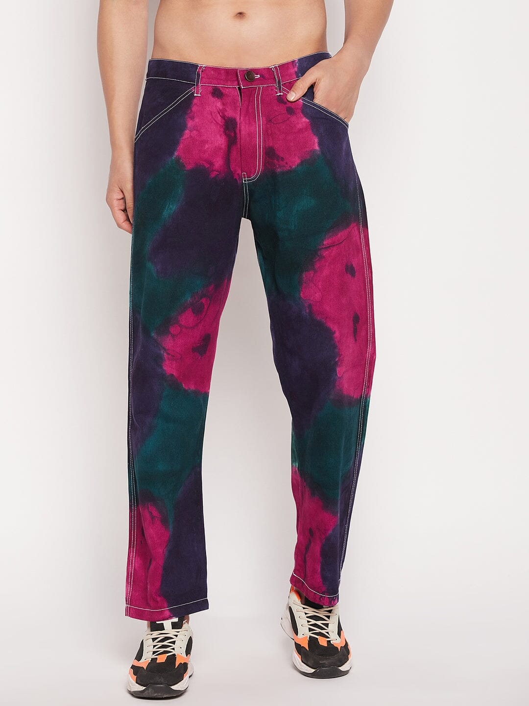 Navy Tri Colour Carpenter Pants | Buy Men Trousers | Fugazee – FUGAZEE