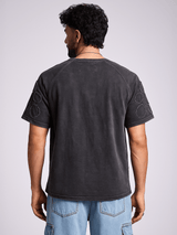 Charcoal Washed Oxygen Bubble Oversized Tshirt T-Shirts Fugazee 