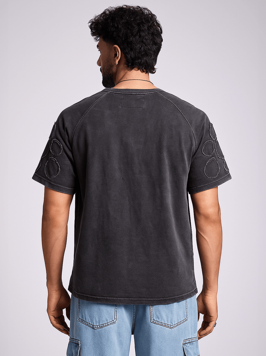 Charcoal Washed Oxygen Bubble Oversized Tshirt T-Shirts Fugazee 