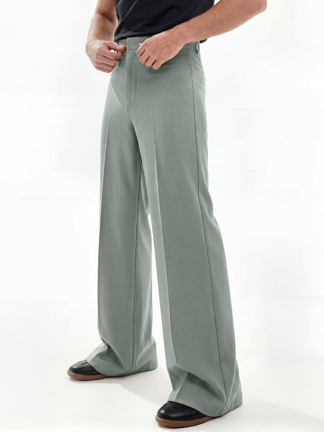 Foam Green Highwaisted Bell Bottom Trousers Trousers Fugazee 