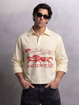 Butter Striped Quarter Cropped Shirt Shirts Fugazee 