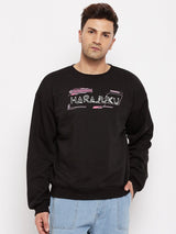 Black Harajuku Oversized Sweatshirt Sweatshirts Fugazee 