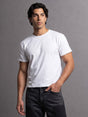 White Solid Cropped Tshirt T-Shirts Fugazee 