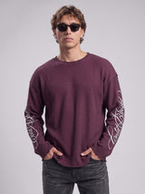 Maroon Cold Blooded Cropped Waffle Tshirt T-Shirts Fugazee 