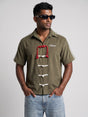 Olive Corduroy Cheongsam Shirt Shirts Fugazee 