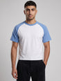 White and Sky Raglan Tshirt T-Shirts Fugazee 
