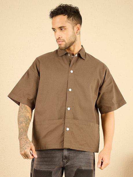 Dusty Brown Tactical Shirt Shirts Fugazee 
