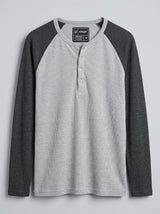 Shades Of Grey Ribbed Raglan Tshirt T-Shirts Fugazee 