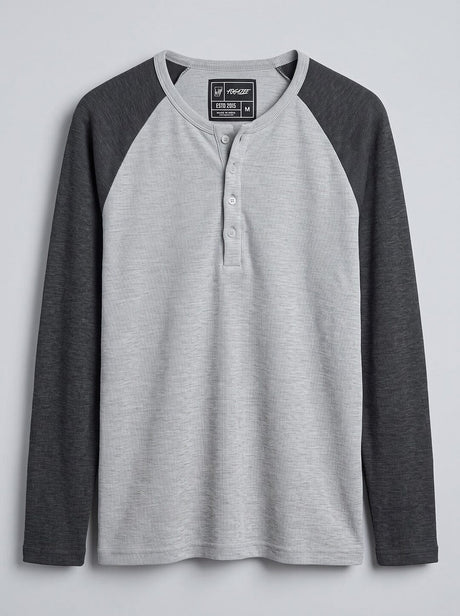Shades Of Grey Ribbed Raglan Tshirt T-Shirts Fugazee 