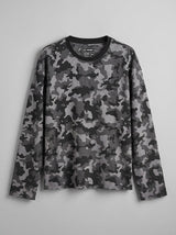 Grey Camo Waffle Longsleeve Tshirt T-Shirts Fugazee 