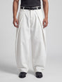 White washed Pleated Denim Jeans Fugazee 