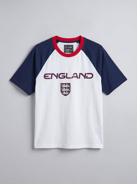 England Retro Football Cropped Tshirt T-Shirts Fugazee 