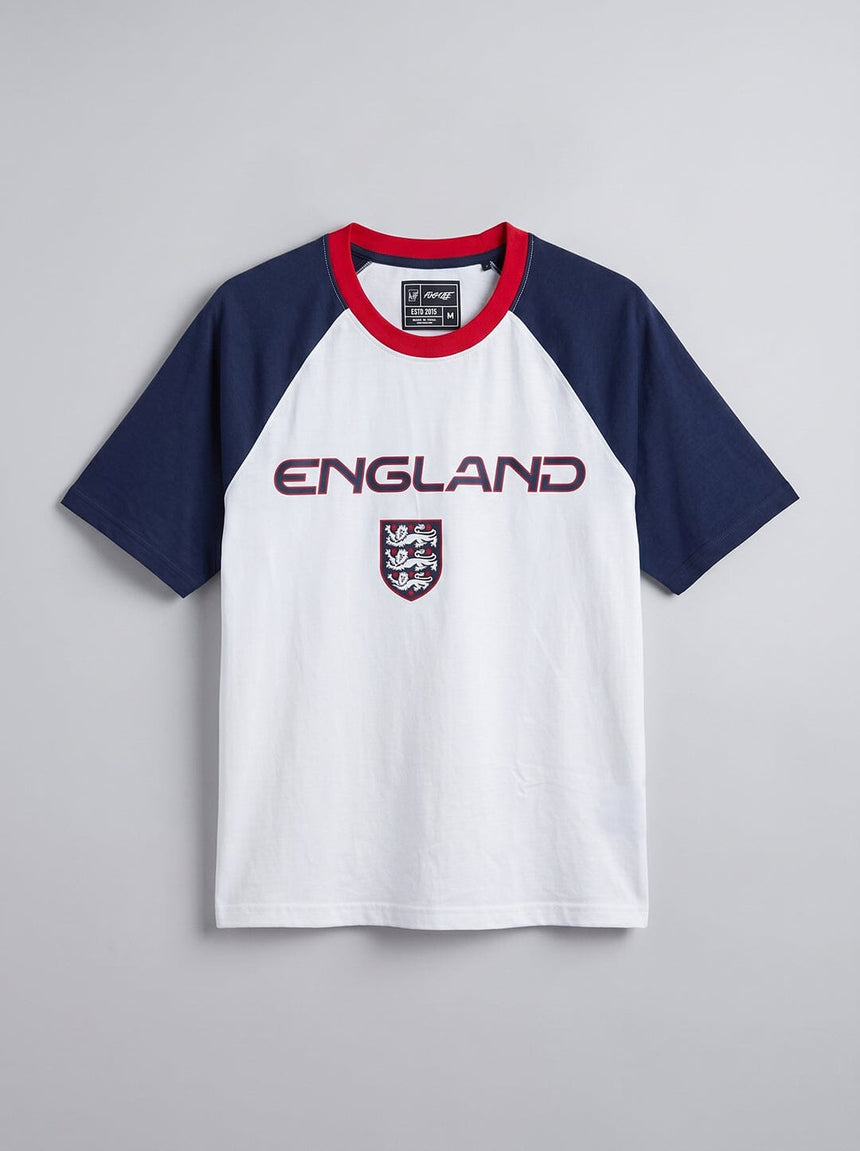 England Retro Football Cropped Tshirt T-Shirts Fugazee 