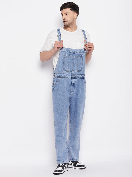 Blue Baggy Carpenter Dungaree Dungarees Fugazee 