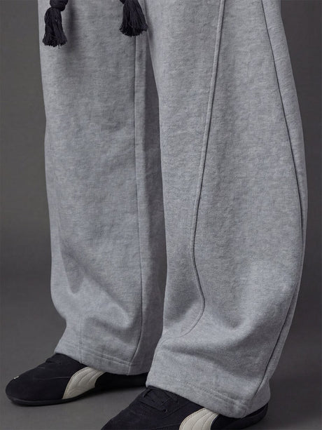 Grey Urban Knot Barrel Fit Trackpants Trackpants Fugazee 