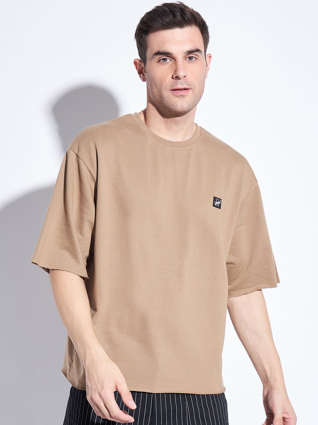 Elbow sleeve crew neck tee online