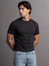 Black Solid Cropped Tshirt T-Shirts Fugazee 