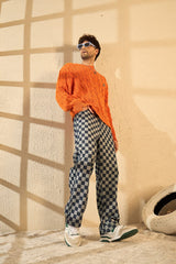 Tangerine Cabel Knit Distressed Sweater Sweaters Fugazee 