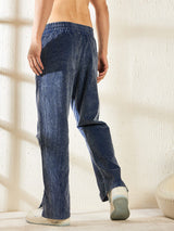 Denim Washed Cord Boot Cut Trackpants Trackpants Fugazee 