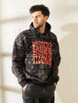 Black Paisley Oversized Hooded Sweatshirt Sweatshirts Fugazee 