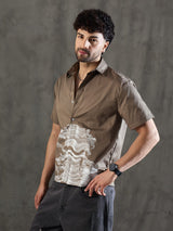 Khaki Socrates Graphic Short Sleeve Shirt Shirts Fugazee 