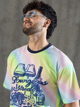 Rainbow Lifestyle Graphic Oversized Tshirt T-shirts Fugazee 