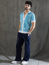 Sky Abstract Graphic Crotchet Shirt Shirts Fugazee 