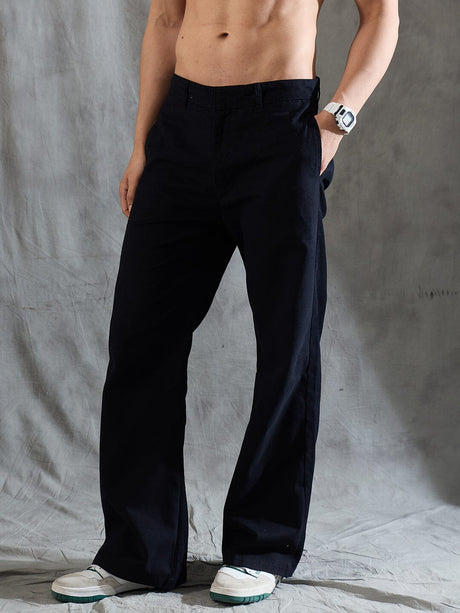 Black Highwaisted Bell Bottom Trousers Trousers Fugazee 