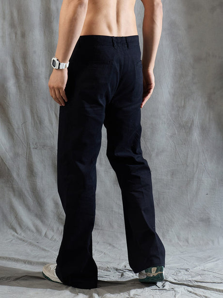 Black Highwaisted Bell Bottom Trousers Trousers Fugazee 