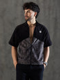 Black and Grey Paisley Zipped Shirt Shirts Fugazee 
