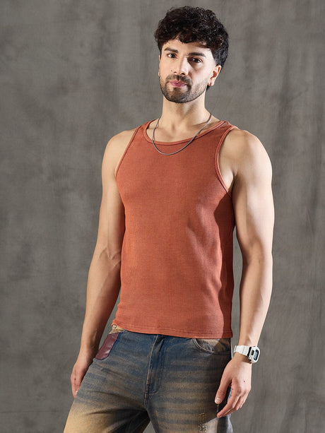 Apricot Dyed Lace Cuban Shirt With Muscle Fit Vest Shirts Fugazee 