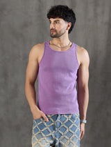 Violet Dyed Lace Cuban Shirt With Muscle Fit Vest Shirts Fugazee 