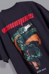 Grey Venomous Snake Unisex Oversized Tshirt