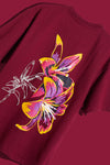Crimson Lily Oversized Graphic Tshirt