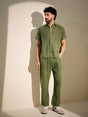Green Overdyed PJ Coord Set Clothing Set Fugazee 
