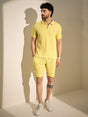 Lemon Textured Knitted Coord Set Clothing Set Fugazee 