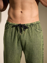 Green Overdyed PJ Coord Set Clothing Set Fugazee 
