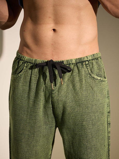 Green Overdyed PJ Coord Set Clothing Set Fugazee 